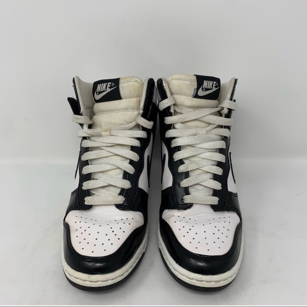 Nike Sky High Dunks Black and White Wedge